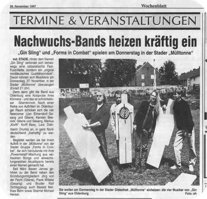 Forms In Combat – 1997 11 26 Wochenblatt Muelltonne